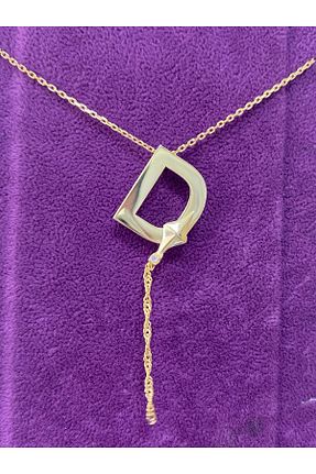 گردنبند نقره زرد زنانه 925 عیار Adieu Silver - کد 938401571