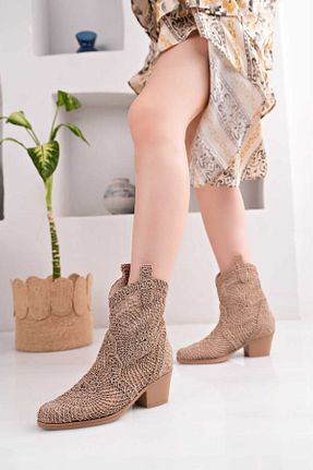 بوت / نیم بوت قهوه ای زنانه چرم مصنوعی SOFT JAZZ - کد 894502062
