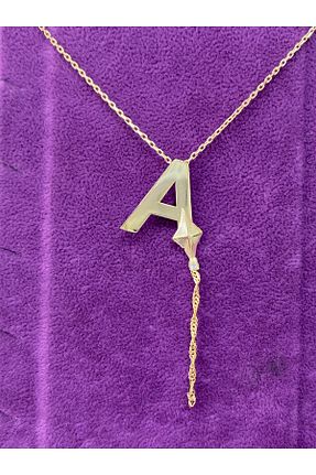 گردنبند نقره زرد زنانه 925 عیار Adieu Silver - کد 938401990