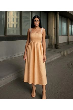 لباس بژ زنانه بافتنی Modabenna - کد 938763009