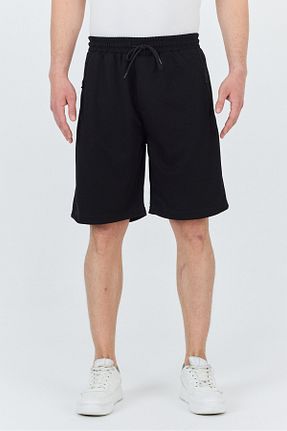 شلوارک و برمودا مشکی مردانه پنبه پلی استر macharel jeans - کد 938732064