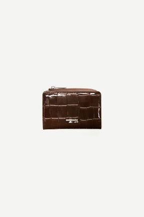 کیف پول قهوه ای زنانه سایز متوسط Bershka - کد 938755053