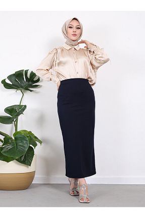 دامن حجاب سرمه ای زنانه Kalem VAV - کد 846398053