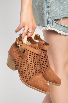 بوت / نیم بوت قهوه ای زنانه جیر MS SUGAR SHOES - کد 938766689