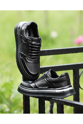 کفش اسنیکر رنگی مردانه چرم اصل ByItallanoshoes - کد 938777558