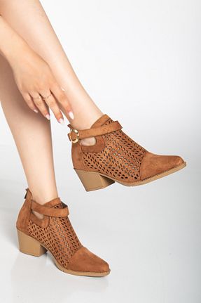 بوت / نیم بوت قهوه ای زنانه جیر MS SUGAR SHOES - کد 938766689