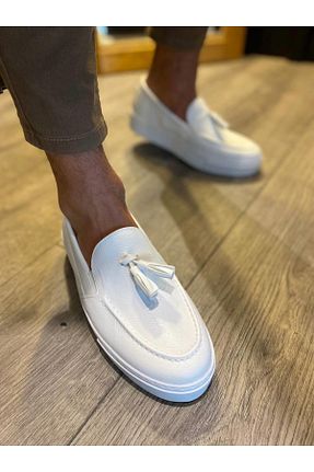 کفش کژوال سفید مردانه چرم مصنوعی Byshoes - کد 938774692