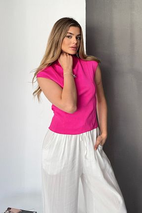 بلوز صورتی زنانه ساده LACHT - کد 938770771