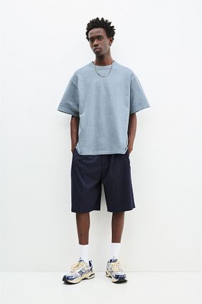تیشرت آبی مردانه رگولار Pull & Bear - کد 938763136