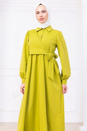 لباس حجاب سبز زنانه رگولار hafsamina - کد 938818429