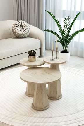 میز جلو مبلی نباتی چوب TALAŞTOZUM - کد 920782507