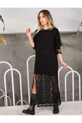 لباس مشکی زنانه بافت BUKETLİ - کد 797888099