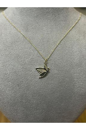 گردنبند طلا سبز زنانه 14 عیار Altın - کد 939018313