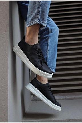 کفش اسنیکر مشکی مردانه بند دار Byshoes - کد 939021560