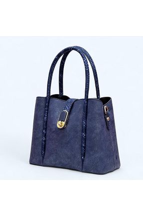 کیف دوشی سرمه ای زنانه چرم مصنوعی Lamis Elwan - کد 938856886