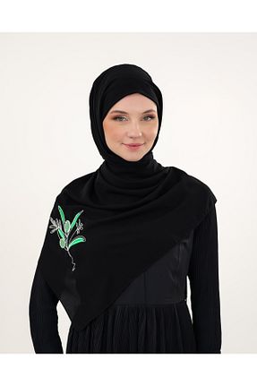 شال مشکی زنانه پلی استر Zaytoon - کد 938856342