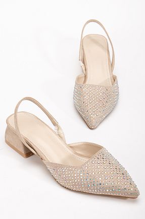 کفش پاشنه بلند کلاسیک بژ زنانه سنگ bakacstore - کد 938140078