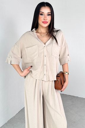 ست بالاتنه و پائین تنه رنگی زنانه رگولار Cappmoda - کد 938866484