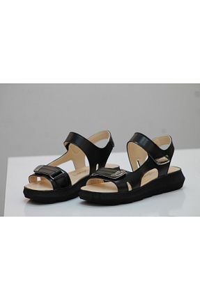 صندل مشکی زنانه پاشنه پر MRZ SHOES - کد 938863606