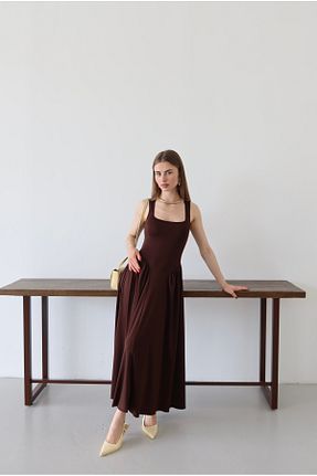 لباس قهوه ای زنانه بافتنی LOISY - کد 938878791
