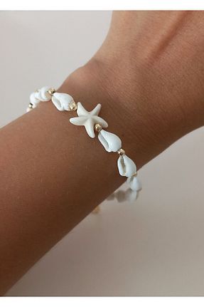 دستبند جواهر سفید زنانه سنگ طبیعی BNGaksesuar - کد 844191442