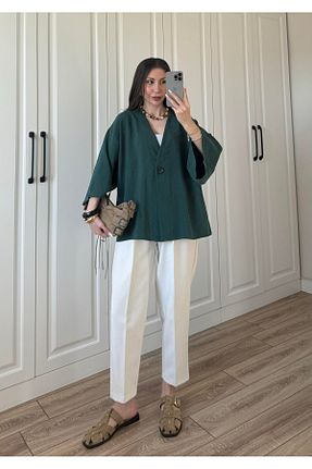 پیراهن سبز زنانه اورسایز Lady Pixie - کد 938927667