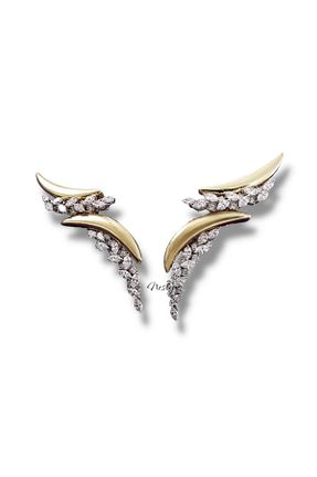 گوشواره استیل (فولاد) زرد زنانه روکش طلا neslyaccessories - کد 938941110