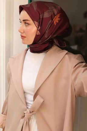 روسری زرشکی İpek Tivil Silk Home - کد 938938228