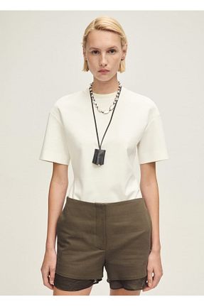 شلوارک و برمودا بژ زنانه رگولار MANGO - کد 924436106