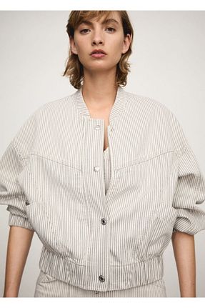 کت بژ زنانه رگولار MANGO - کد 898246474