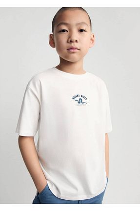 تیشرت سفید بچه گانه رگولار MANGO Kids - کد 886689375