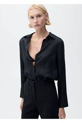 پیراهن مشکی زنانه رگولار MANGO - کد 935327219
