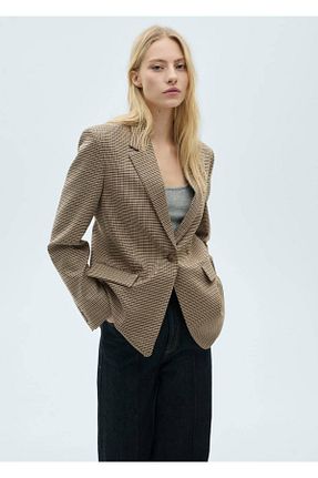 کت قهوه ای زنانه اسلیم فیت MANGO - کد 898627869