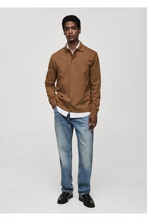 سوئیشرت نارنجی مردانه ساده MANGO Man - کد 884963898