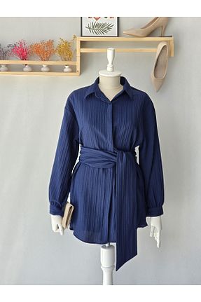 پیراهن سرمه ای زنانه گشاد ENDAMIM - کد 938966401