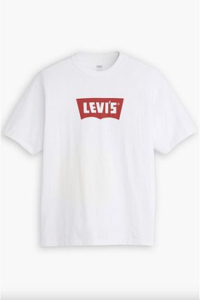 تیشرت سفید مردانه رگولار Levi