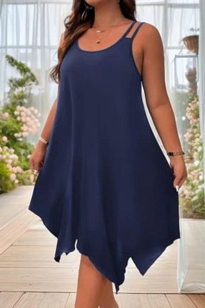 لباس آبی زنانه بافتنی DÖPİYES - کد 939009640