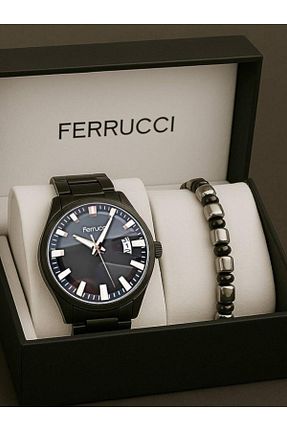 ساعت مچی مشکی مردانه 42 میلی متر Ferrucci - کد 939009250