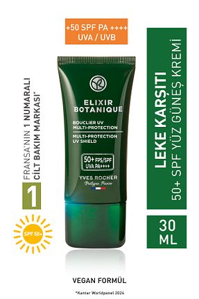 کرم ضد آفتاب صورت SPF 50 + Yves Rocher - کد 653247148