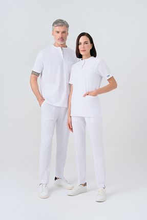 لباس کار سفید ÇİZGİ MEDİKAL - کد 934546626