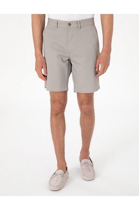 شلوارک و برمودا طوسی مردانه اسلیم Pierre Cardin - کد 939022321