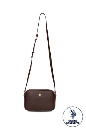 کیف پستچی قهوه ای زنانه چرم مصنوعی U.S. Polo Assn. - کد 936551650