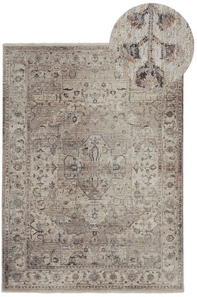 فرش بژ پلی استر Normod - کد 887037621