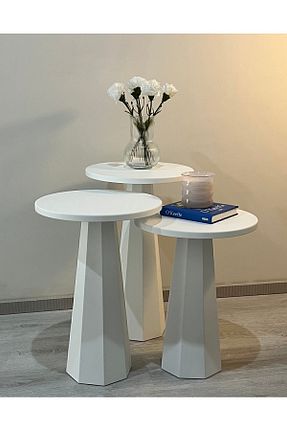 میز عسلی سفید MDF Genel Markalar - کد 752339890