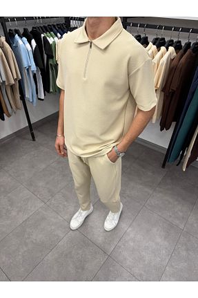 ست بالاتنه و پائین تنه بژ مردانه رگولار Butik - کد 939033136