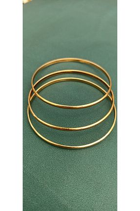 دستبند استیل (فولاد) طلائی زنانه استیل ضد زنگ çelik takı - کد 776328285