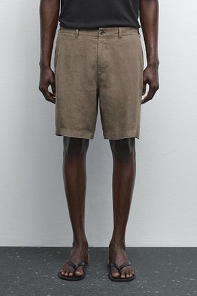 شلوارک و برمودا بژ مردانه Straight Massimo Dutti - کد 939077280