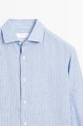 پیراهن آبی مردانه رگولار Massimo Dutti - کد 939080000