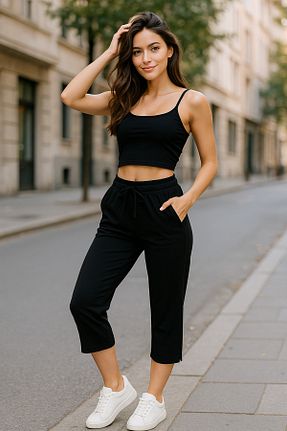 شلوارک و برمودا مشکی زنانه Skinny Rich - کد 848193718