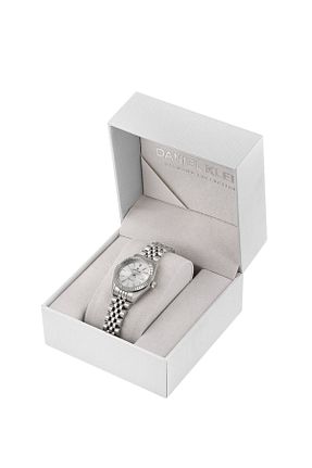 ساعت مچی سفید زنانه استل (فولاد) Daniel Klein - کد 939099597
